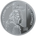 POLSKA: srebrna moneta kolekcjonerska  10 zł / 2005 r.  z serii:  Poczet królów i książąt polskich - Stanisław August Poniatowski (popiersie).    
Warszawa,  Sklep Numizmatyczny:    
www.sklepnumizmatyczny.eu