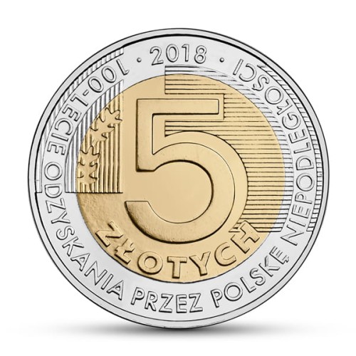 POLSKA: moneta  5 zł / 2018 r. z serii Odkryj Polskę - 100-lecie odzyskania przez Polskę niepodległości .   Sklep Numizmatyczny, Warszawa ul. Króla Maciusia 12. www.sklepnumizmatyczny.eu