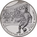 Moneta srebrna 10 zł / 2002 –  Mistrzostwa Świata w Piłce Nożnej  Korea/Japonia 2002.    Warszawa,  Sklep Numizmatyczny:    
www.sklepnumizmatyczny.eu