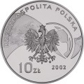 Moneta srebrna 10 zł / 2002 –  Mistrzostwa Świata w Piłce Nożnej  Korea/Japonia 2002.    Warszawa,  Sklep Numizmatyczny:    
www.sklepnumizmatyczny.eu