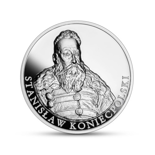 POLSKA: srebrna moneta kolekcjonerska (1 oz)  10 zł / 2025 r. -  Hetmani Rzeczypospolitej – Stanisław Koniecpolski.    Warszawa,  Sklep Numizmatyczny:    www.sklepnumizmatyczny.eu