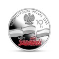 POLSKA: srebrna moneta kolekcjonerska  10 zł / 2025 r. -  45. rocznica powstania NSZZ „Solidarność”.    Warszawa,  Sklep Numizmatyczny:    www.sklepnumizmatyczny.eu