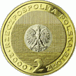Polska: moneta ze stopu Nordic Gold: 2 zł / 2000 r. - Rok 2000 - przełom tysiącleci .   Sklep Numizmatyczny, Warszawa ul. Króla Maciusia 12.    www.sklepnumizmatyczny.eu 