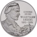 Moneta srebrna 10 zł / 2002 –  Generał broni Władysław Anders (1892-1970).    Warszawa,  Sklep Numizmatyczny: 
 www.sklepnumizmatyczny.eu