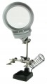 Stacja lutownicza / stanowisko lutownicze - "trzecia ręka" z lupą 90 mm i podświetleniem 2 x LED.   Warszawa,  Sklep Numizmatyczny:  www.sklepnumizmatyczny.eu