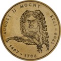 Polska: moneta ze stopu Nordic Gold: 2 zł / 2002 r. -  Poczet królów i książąt polskich:
August II Mocny (1697-1706; 1709-1733).        Sklep Numizmatyczny, Warszawa ul. Króla Maciusia 12.               www.sklepnumizmatyczny.eu 