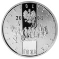 Polska: srebrna moneta kolekcjonerska:  10 zł / 2008 r. - 90. rocznica Powstania Wielkopolskiego.        Sklep Numizmatyczny,  Warszawa ul. Króla Maciusia 12.    www.sklepnumizmatyczny.eu 