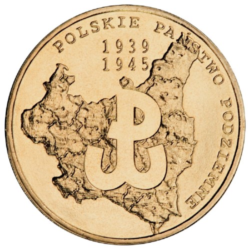 Moneta:  2 zł / 2009 r. - 70. rocznica utworzenia Polskiego Państwa Podziemnego. 
Warszawa, Sklep Numizmatyczny:  
www.sklepnumizmatyczny.eu
