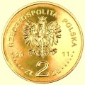 Polska: moneta ze stopu Nordic Gold:  2 zł / 2011 r. - 300-lecie Pielgrzymki Warszawskiej na Jasną Górę. Sklep Numizmatyczny, Warszawa ul. Króla Maciusia 12. www.sklepnumizmatyczny.eu 