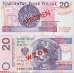 POLSKA Specimen 20 zł / 1994 r. XX