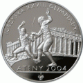Moneta srebrna 10 zł / 2004 – Igrzyska XXVIII Olimpiady – Ateny 2004.    Sklep Numizmatyczny, Warszawa ul. Króla Maciusia 12.   www.sklepnumizmatyczny.eu 