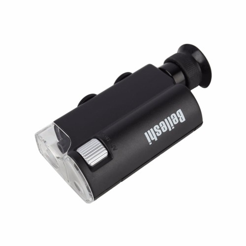 Mikroskop kieszonkowy,  powiększenie 200-240x, LED + UV.   Sklep Numizmatyczny,  Warszawa ul. Króla Maciusia 12.   www.sklepnumizmatyczny.eu