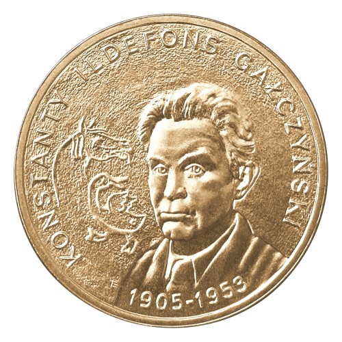 Polska: moneta ze stopu Nordic Gold: 2 zł / 2005 r. - Konstanty Ildefons Gałczyński (1905-1953) – 100. rocznica urodzin.        Sklep Numizmatyczny, Warszawa ul. Króla Maciusia 12.               www.sklepnumizmatyczny.eu 