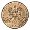 Polska: moneta ze stopu Nordic Gold: 2 zł / 
Zwierzęta świata: Morświn (łac. Phocoena phocoena).        Sklep Numizmatyczny, Warszawa ul. Króla Maciusia 12.               www.sklepnumizmatyczny.eu 