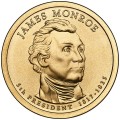 USA: moneta obiegowa z serii:  Prezydenci USA / Dolary Prezydenckie  (nr 5) - 1$ / 2008 r. - James Monroe.   Sklep Numizmatyczny, Warszawa ul. Króla Maciusia 12.  www.sklepnumizmatyczny.eu