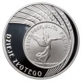 Polska: srebrna moneta kolekcjonerska:  10 zł / 2007 r. - Dzieje złotego: 5 zł z 1928 r. – Nike.        Sklep Numizmatyczny, Warszawa ul. Króla Maciusia 12.    www.sklepnumizmatyczny.eu