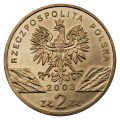 Polska: moneta ze stopu Nordic Gold: 2 zł / 2003 r. - Zwierzęta świata: Węgorz europejski (łac. Anguilla anguilla).        Sklep Numizmatyczny, Warszawa ul. Króla Maciusia 12.               www.sklepnumizmatyczny.eu 