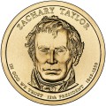 USA: moneta obiegowa z serii:  Prezydenci USA / Dolary Prezydenckie  (nr 12) - 1$ / 2009 r. - Zachary Taylor.   Sklep Numizmatyczny, Warszawa ul. Króla Maciusia 12.  www.sklepnumizmatyczny.eu