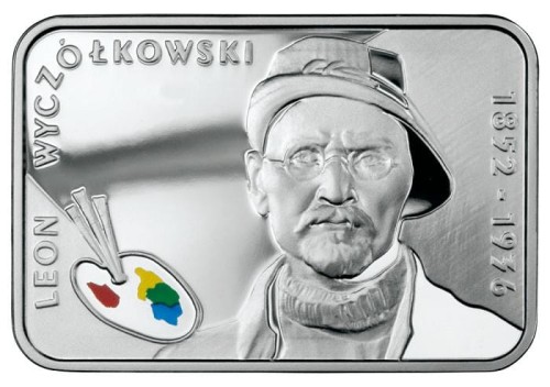 Polska: srebrna moneta kolekcjonerska z tampondrukiem: 20 zł / 2007 r. - Polscy Malarze XIX/XX wieku – Leon Wyczółkowski (1852-1936).     Sklep Numizmatyczny, Warszawa ul. Króla Maciusia 12.    www.sklepnumizmatyczny.eu 