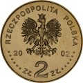 Polska: moneta ze stopu Nordic Gold: 2 zł / 2002 r. -  Mistrzostwa Świata w Piłce Nożnej 2002 Korea/Japonia.        Sklep Numizmatyczny, Warszawa ul. Króla Maciusia 12.               www.sklepnumizmatyczny.eu 