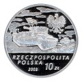Polska: srebrna moneta kolekcjonerska:  10 zł / 2003 r. - Generał Brygady Stanisław Maczek (1892-1994).        Sklep Numizmatyczny, Warszawa ul. Króla Maciusia 12.    www.sklepnumizmatyczny.eu 