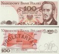 Banknot 100 zł / 1988 rok - Ludwik Waryński. Sklep Numizmatyczny, Warszawa ul. Króla Maciusia 12. www.sklepnumizmatyczny.eu 