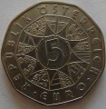 Austria: moneta srebrna 5 Euro / 2005 r.  - 100-lecie sportu narciarskiego. Sklep Numizmatyczny, Warszawa ul. Króla Maciusia 12. www.sklepnumizmatyczny.eu