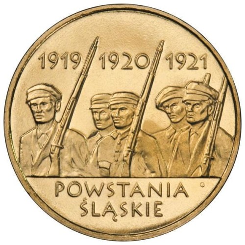 Polska: moneta ze stopu Nordic Gold:  2 zł / 2011 r. - Powstania Śląskie. Sklep Numizmatyczny, Warszawa ul. Króla Maciusia 12. www.sklepnumizmatyczny.eu 