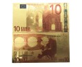 Banknot złocony - replika banknotu 10 Euro.  Sklep Numizmatyczny, Warszawa ul. Króla Maciusia 12.  www.sklepnumizmatyczny.eu