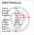 Moneta Siatkarska - Mistrzostwa Europy w piłce siatkowej mężczyzn - POLSKA 2017.  Sklep Numizmatyczny, Warszawa ul. Króla Maciusia 12. www.sklepnumizmatyczny.eu